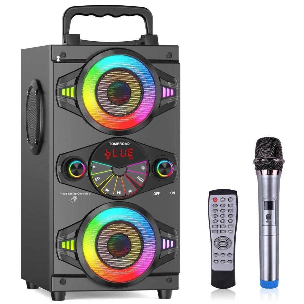 Altavoz Bluetooth Inalámbrico Portátil de 60 W para Fiestas con Sonido Potente