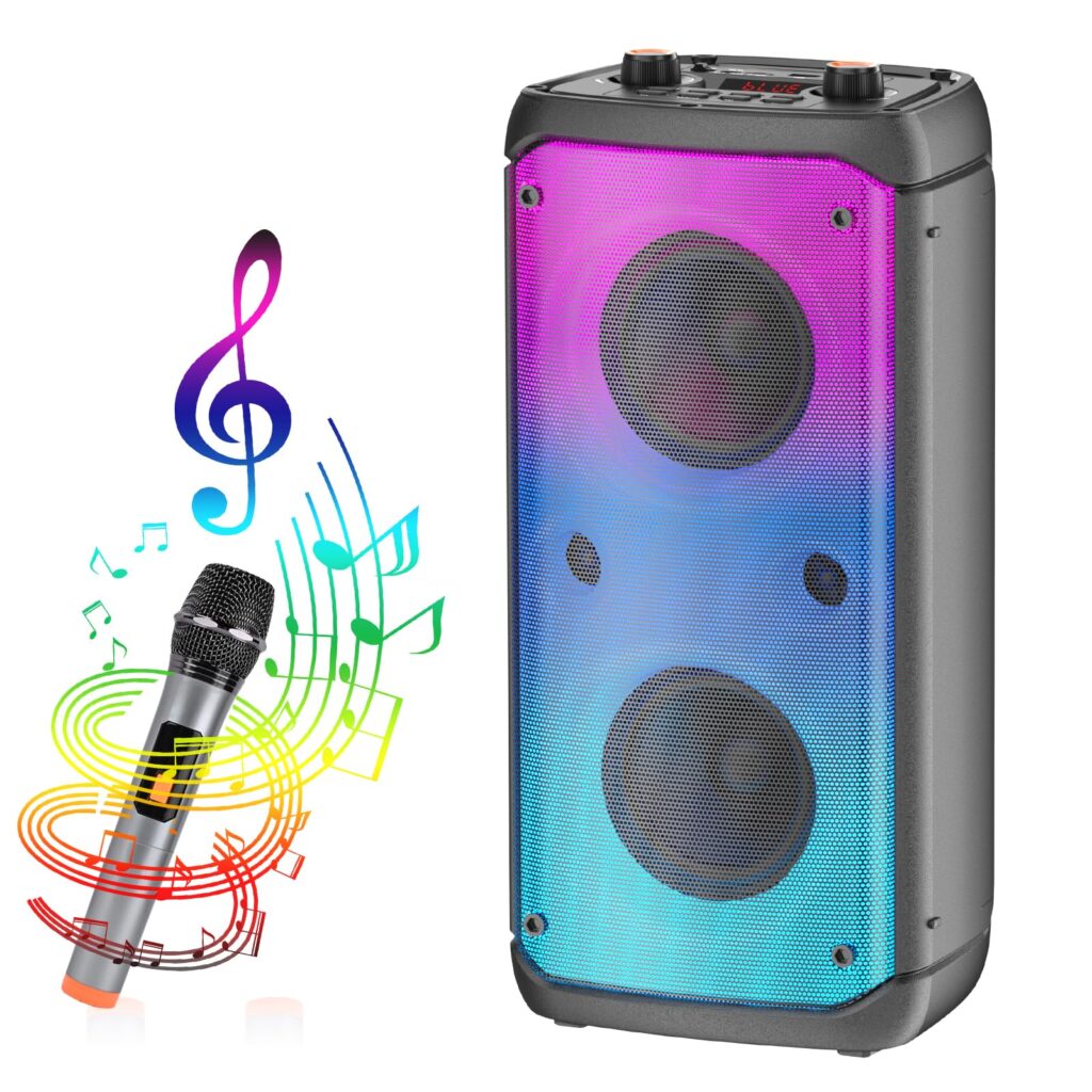 Altavoz Bluetooth Inalámbrico TWS: Potente Sonido y Luces LED para Fiestas Inolvidables