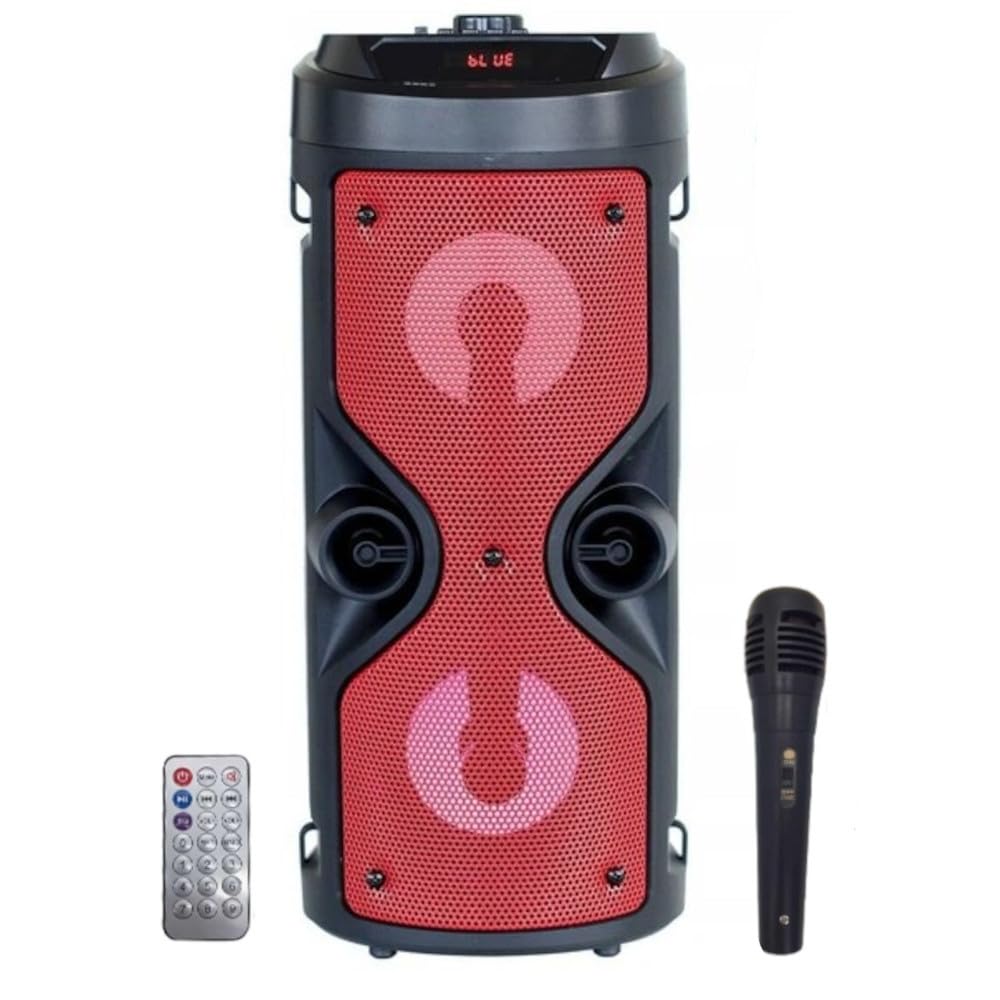 Altavoz Bluetooth Portátil con Karaoke y Luces LED para Fiestas Inolvidables