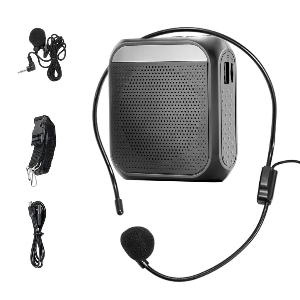 Zitfri Altavoz Inalámbrico con Micrófono: Potencia y Portabilidad para Profesores y Guías