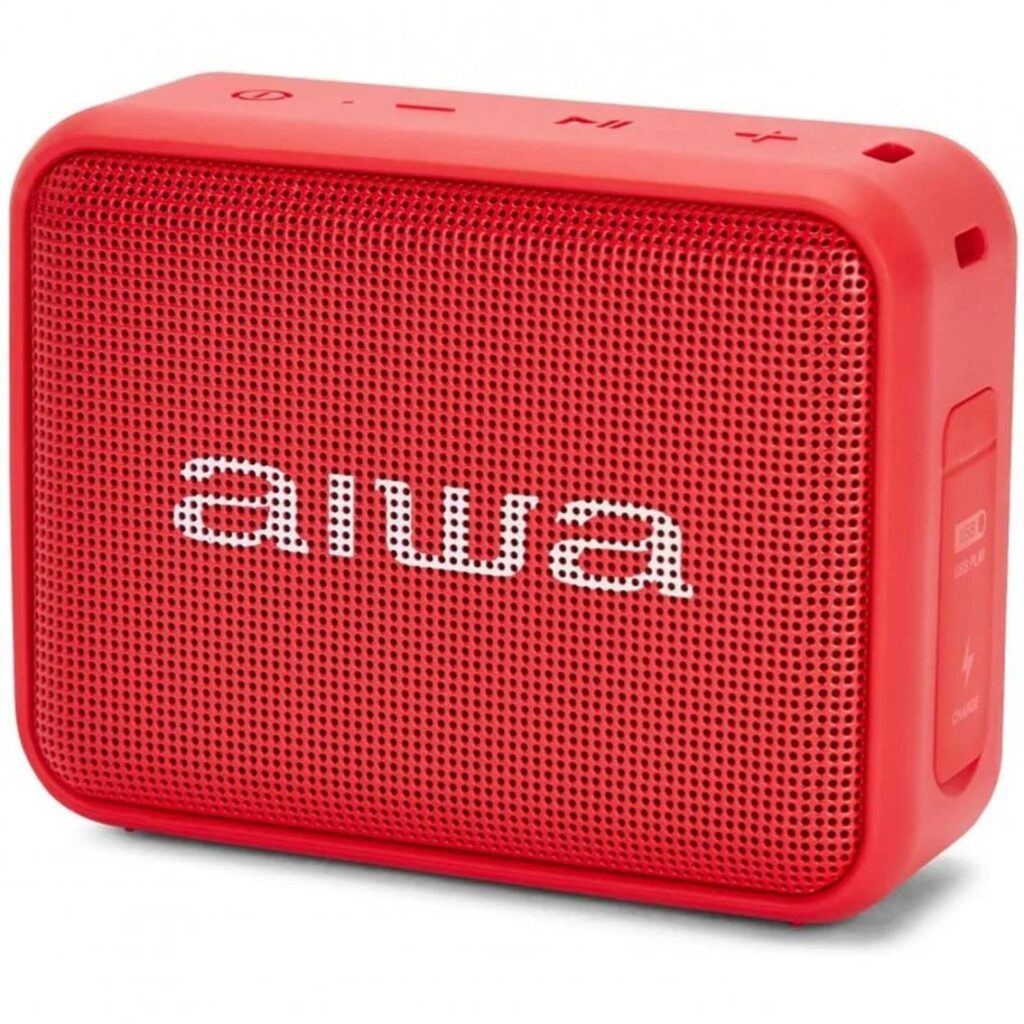 Aiwa BS-200RD: Altavoz Inalámbrico Impermeable para Disfrutar de Música en Cualquier Lugar