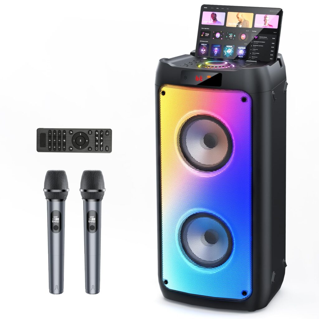 JYX Karaoke: Disfruta de la Fiesta con Potente Altavoz y Dúo de Micrófonos