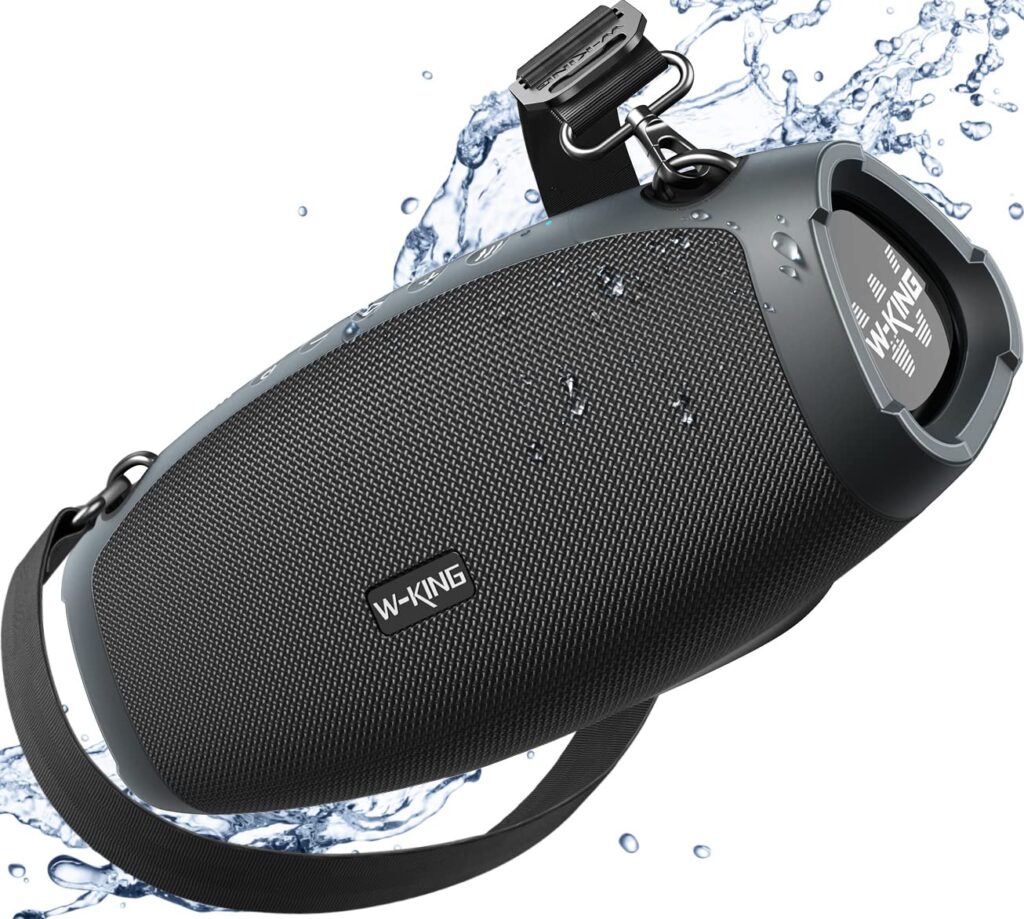 W-KING Altavoz Bluetooth Potente para Exteriores, Sonido Inigualable y Versatilidad Total